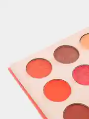 Коралловый меланж тени - глиттер для век 9 оттенков Ever Beauty