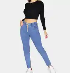 Голубой джинсы skinny женские зауженные, с высокой посадкой