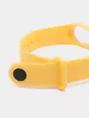 Желтый ремешок для фитнес браслета Xiaomi Mi Band 3/4
