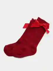 Бордовый длинные детские носки для девочек