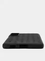 Черный чехол Samsung Galaxy S21+ / S21 Plus, Самсунг Галакси С21+ / С21 Плюс плетеный силиконовый