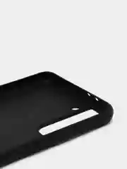 Черный чехол Samsung Galaxy S21+ / S21 Plus, Самсунг Галакси С21+ / С21 Плюс плетеный силиконовый