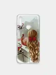 Алый чехол Honor 8A / 8A Prime / Huawei Y6 2019 / Y6 Prime 2019 / Y6s, Хонор 8А с рисунком