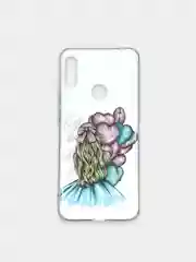 Песочный хаки чехол Honor 8A / 8A Prime / Huawei Y6 2019 / Y6 Prime 2019 / Y6s, Хонор 8А с рисунком