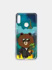 Тёмно-серый чехол Honor 8A / 8A Prime / Huawei Y6 2019 / Y6 Prime 2019 / Y6s, Хонор 8А с рисунком