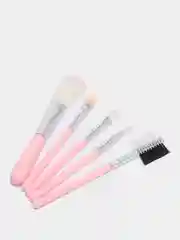 Кисти для макияжа 5 предметов розовые