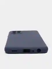Темно-синий чехол Samsung A12 / M12 / A22 / M32 / M22 / A32 силиконовый с защитой камеры