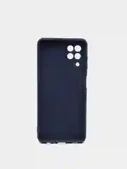 Темно-синий чехол Samsung A12 / M12 / A22 / M32 / M22 / A32 силиконовый с защитой камеры