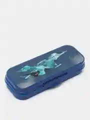 Синий пенал школьный с рисунком  СТАММ