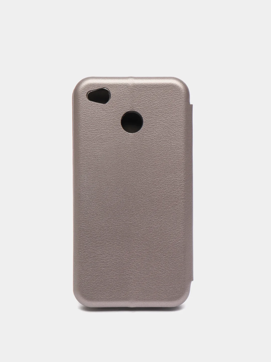 Серебряный чехол-книжка для Xiaomi Redmi 4X
