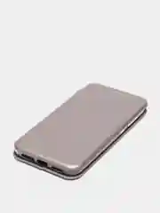 Серебряный чехол-книжка для Xiaomi Redmi 4X