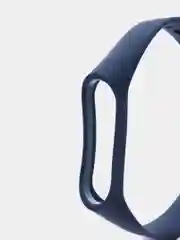 Синий ремешок силиконовый для фитнес браслета Xiaomi Mi Band 3, Mi Band 4 (Ми Банд 3, Ми Банд 4)