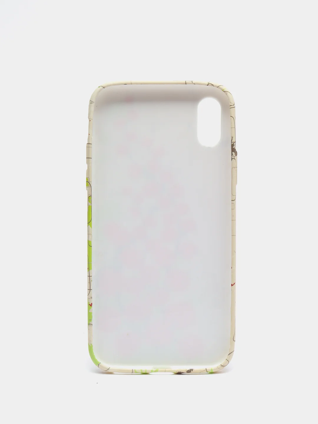 Бежевый меланж чехол для iPhone X/XS