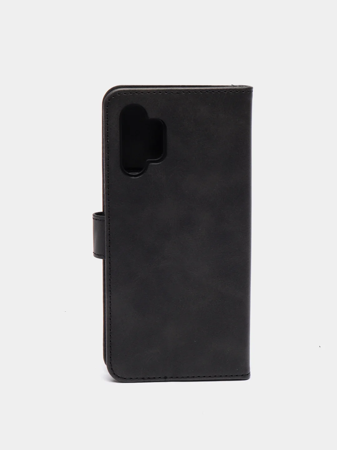 Черный кожаный PU чехол книжка Samsung Galaxy A32 4G, Самсунг Галакси А32