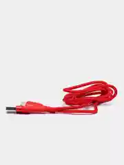 Красный usb-кабель Borofone BU17 для зарядки Micro USB / Type-C, 1.2 м, 2.4A