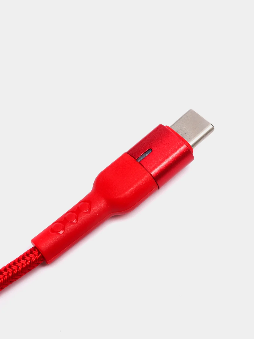 Красный usb-кабель Borofone BU17 для зарядки Micro USB / Type-C, 1.2 м, 2.4A