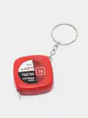Алый мини рулетка брелок измерительная, 1 м х 6 мм
