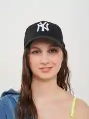 Черный бейсболка NY мужская, подарок на 23 февраля