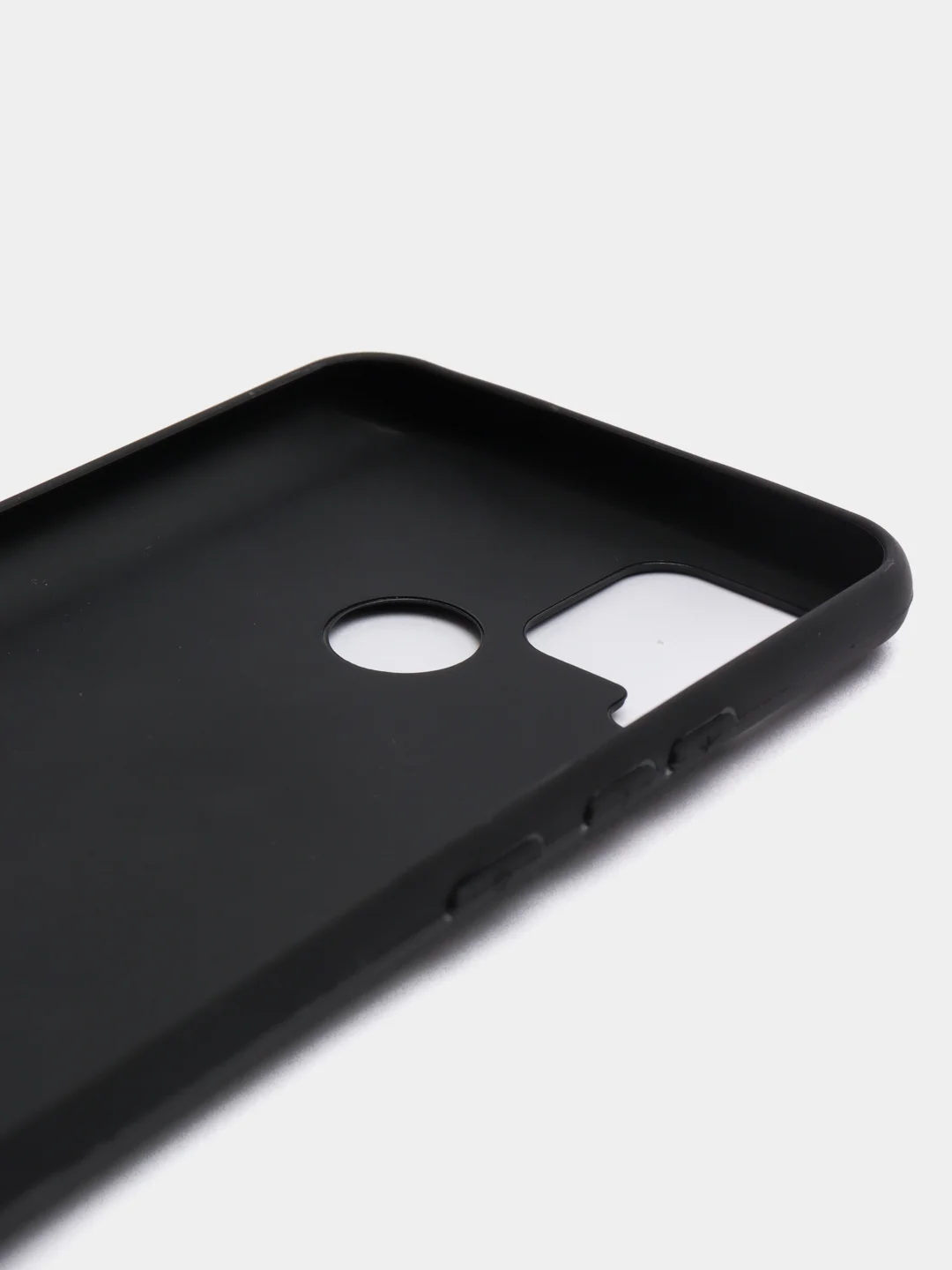 Угольный чехол Realme C15 Реалми С15 черный силиконовый