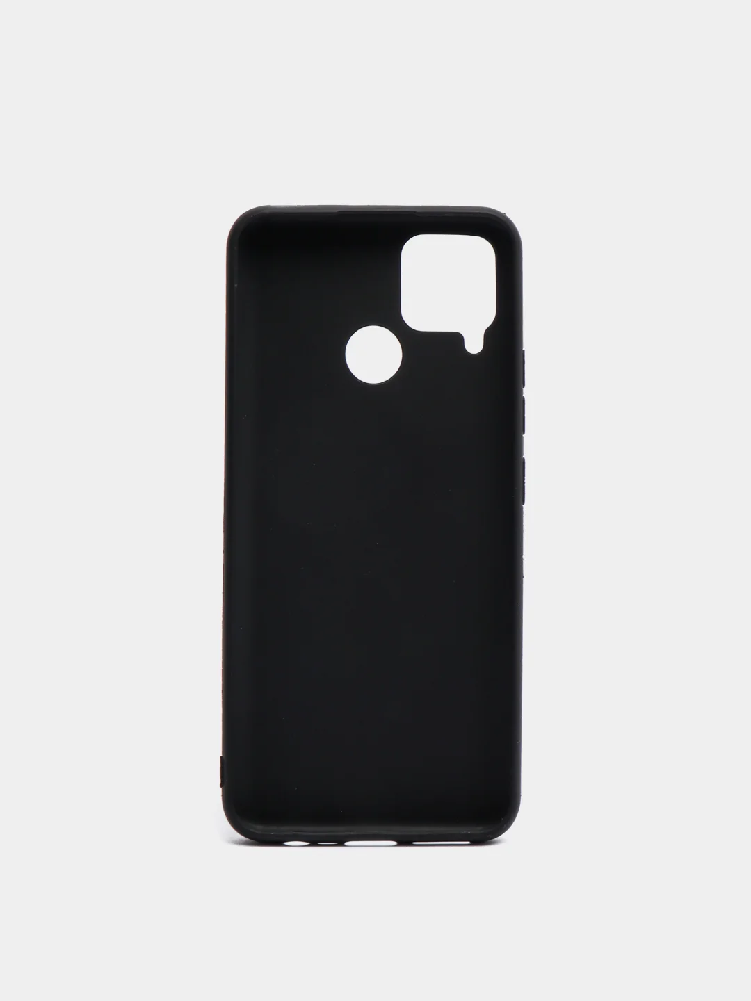 Угольный чехол Realme C15 Реалми С15 черный силиконовый