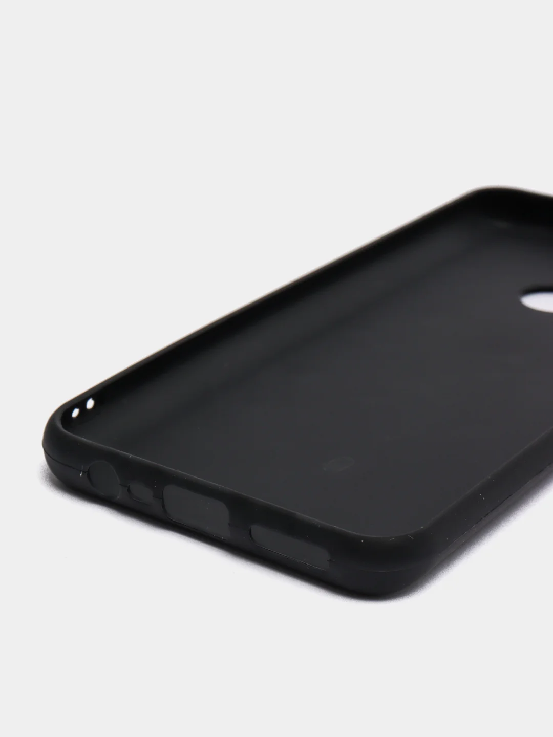 Угольный чехол Realme C15 Реалми С15 черный силиконовый