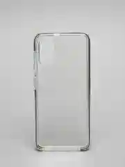 Черный чехол для Samsung A41, силиконовый, прозрачный, с цветной вставкой
