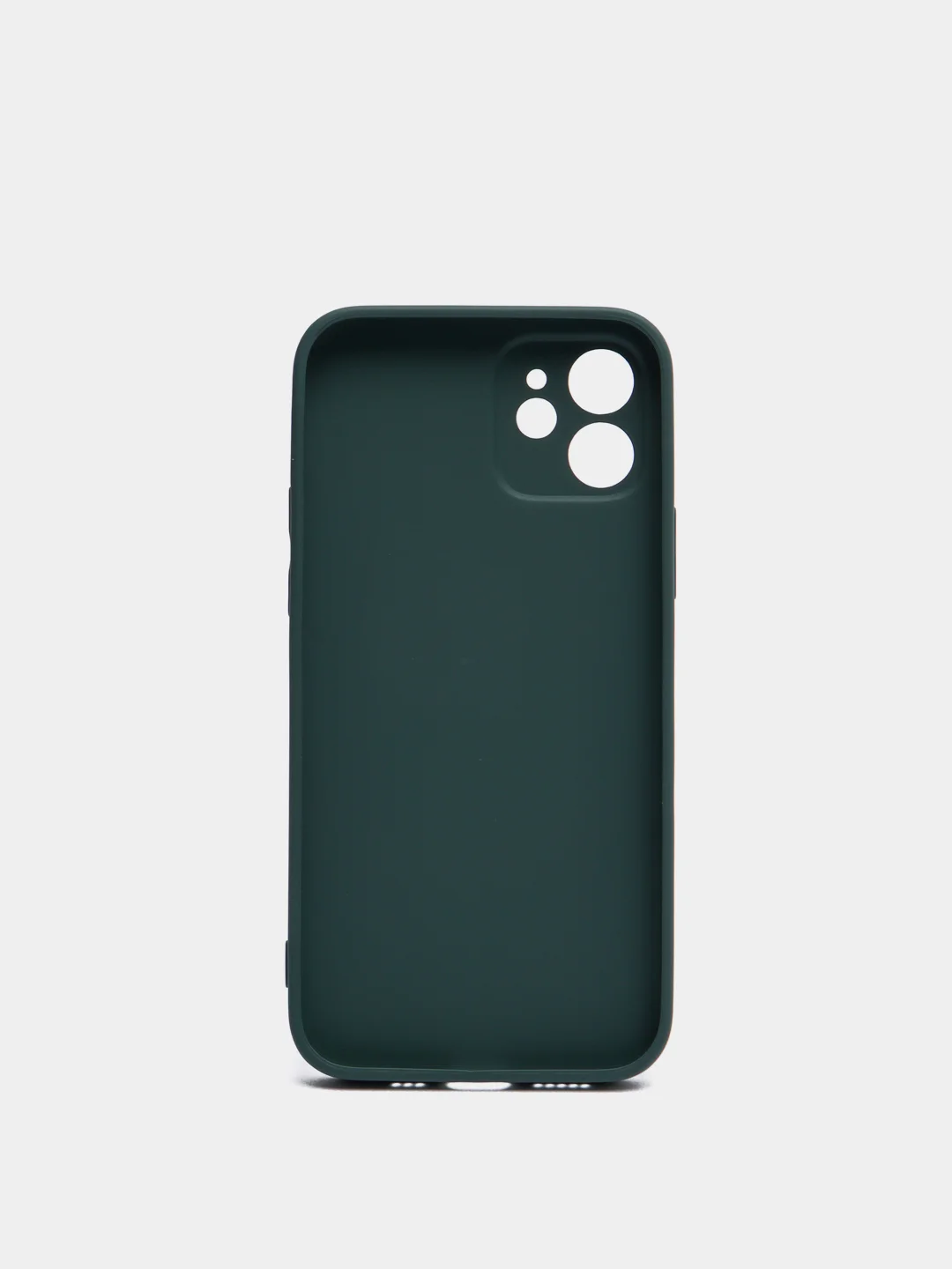 Оливковый силиконовый чехол для iPhone 12, со стеклянной панелью