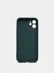 Оливковый силиконовый чехол для iPhone 12, со стеклянной панелью