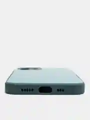 Оливковый силиконовый чехол для iPhone 12, со стеклянной панелью