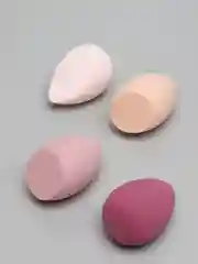 Розовый спонж для макияжа, 4 штуки, в кейсе
