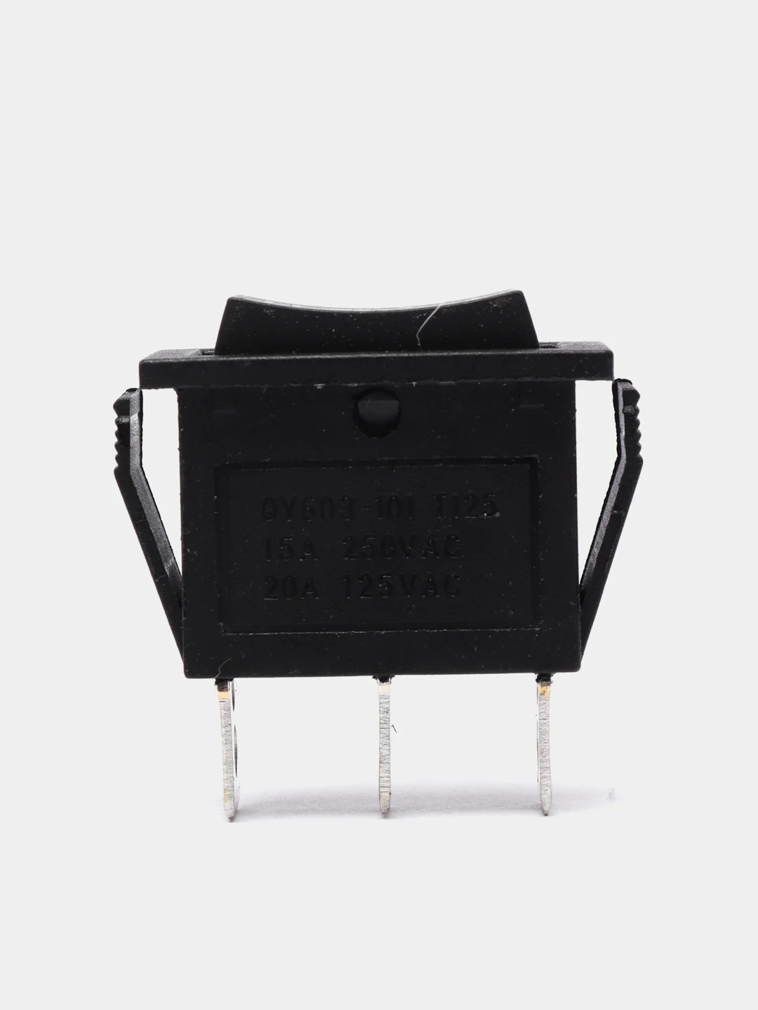 Переключатель KCD3 on-off-on, 15A 250V (3 контакта 3 положения), черный, KCD3-103