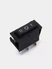 Переключатель KCD3 on-off-on, 15A 250V (3 контакта 3 положения), черный, KCD3-103