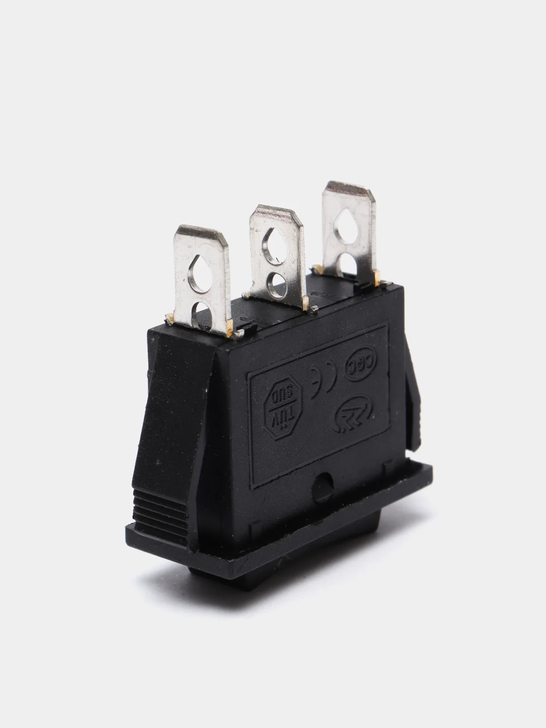 Переключатель KCD3 on-off-on, 15A 250V (3 контакта 3 положения), черный, KCD3-103