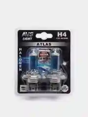 Галогенная лампа AVS ATLAS, 5000К, H4.12V.60, 55W, 2 штуки