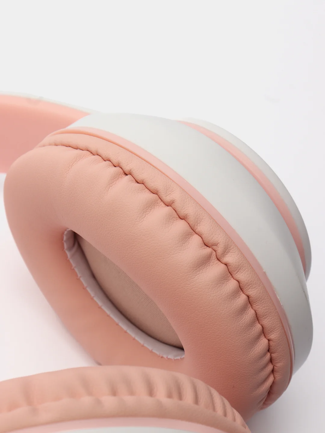 Розовый наушники беспроводные Bluetooth с кошачьими светящимися ушками Cat Ear STN-28