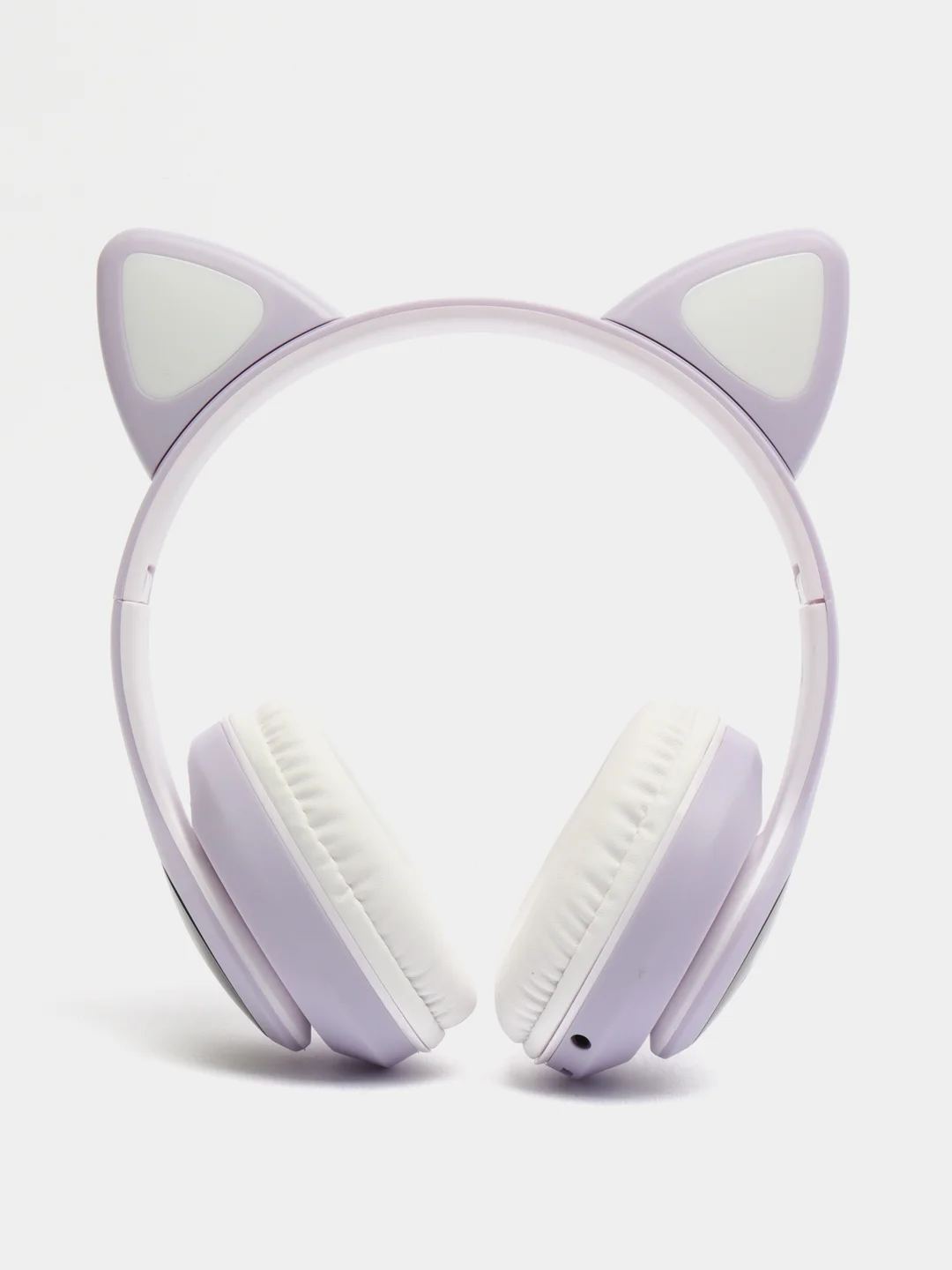 Фиолетовый наушники беспроводные Bluetooth с кошачьими светящимися ушками Cat Ear STN-28