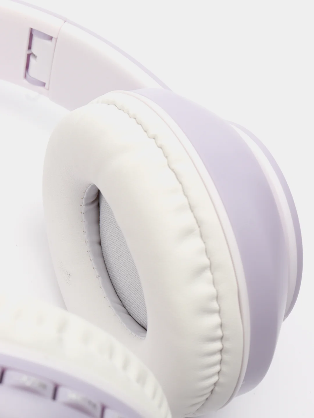 Фиолетовый наушники беспроводные Bluetooth с кошачьими светящимися ушками Cat Ear STN-28