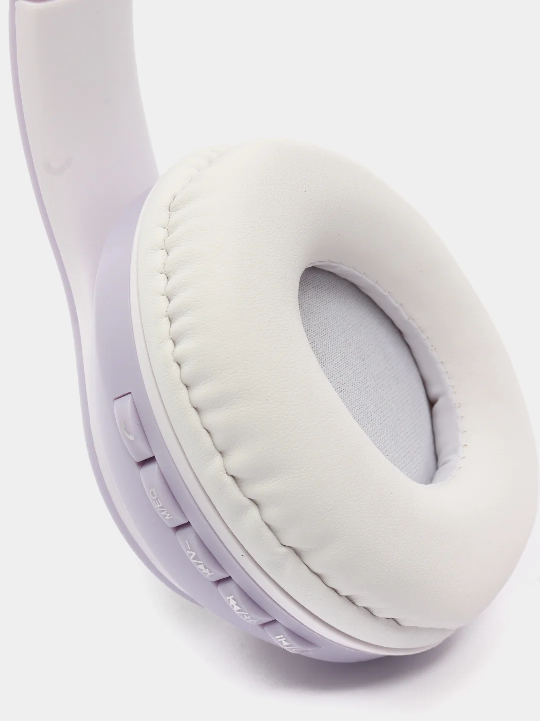 Фиолетовый наушники беспроводные Bluetooth с кошачьими светящимися ушками Cat Ear STN-28