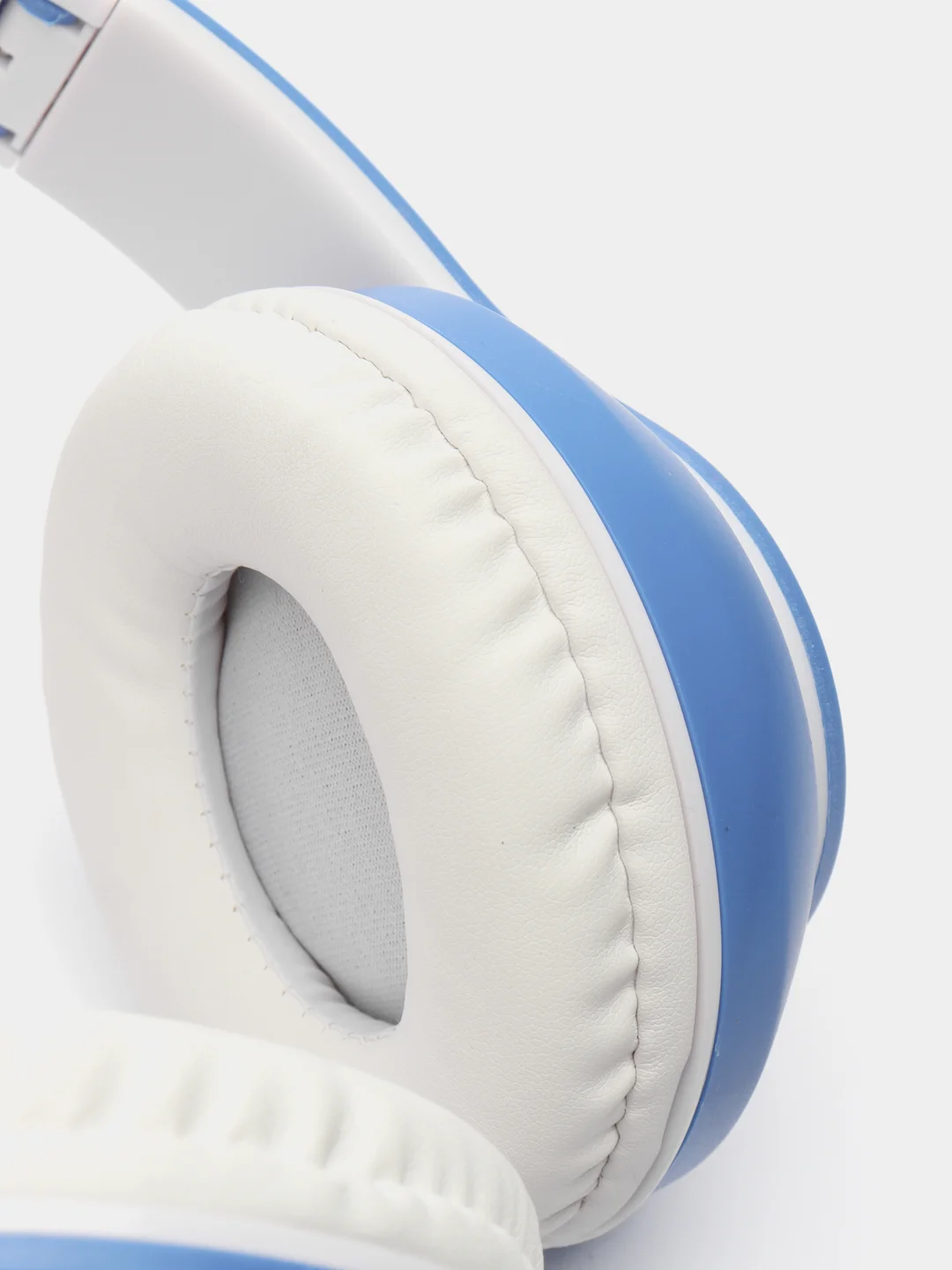 Синий наушники беспроводные Bluetooth с кошачьими светящимися ушками Cat Ear STN-28