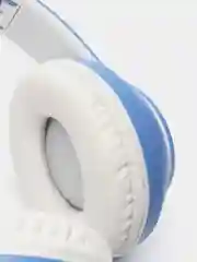 Синий наушники беспроводные Bluetooth с кошачьими светящимися ушками Cat Ear STN-28