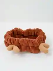 Коричневый повязка для умывания с рогами оленя
