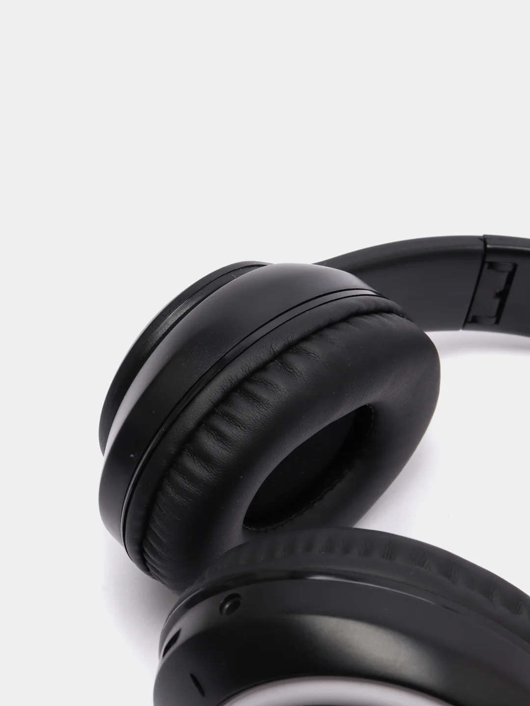 Черный наушники беспроводные Bluetooth с кошачьими светящимися ушками