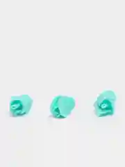 Бирюзовый бутоны роз из фоамирана 2 см