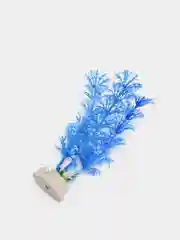 Растение искусственное аквариумное Лимнофила, 11 см, бело-синяя