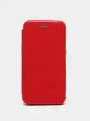 Красный чехол-книжка на Samsung Galaxy J1 2016 (J120), Самсунг Галакси Джи1 2016 (Джи120)