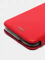 Красный чехол-книжка на Samsung Galaxy J1 2016 (J120), Самсунг Галакси Джи1 2016 (Джи120)