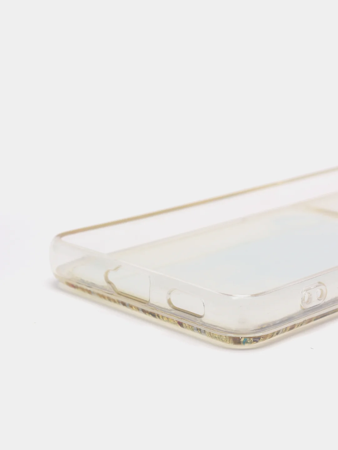Лимонный чехол Samsung Galaxy S21 силиконовый переливающийся жидкий с блестками и защитой камеры