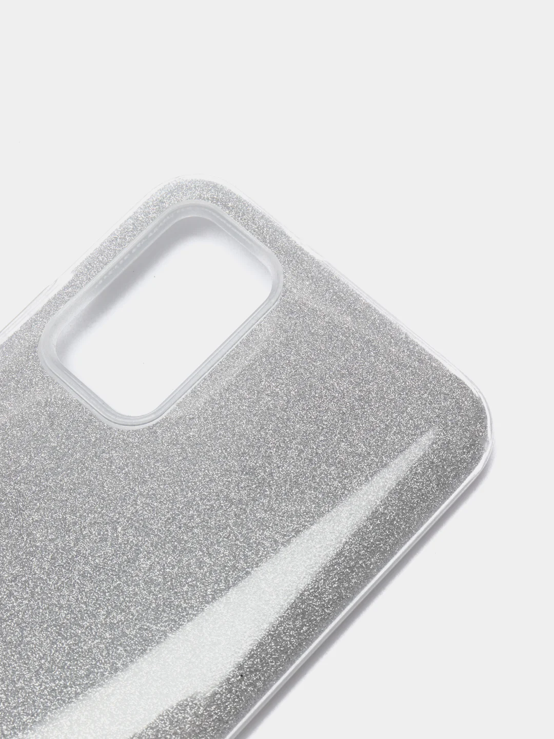 Серебряный чехол силиконовый с блестками для Чехол Xiaomi Poco M3 силиконовый Противоударный чехол