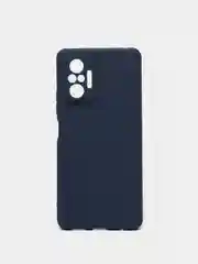 Темно-синий чехол Xiaomi Redmi Note 10 Pro, Сяоми Редми Нот 10 Про, силиконовый цветной матовый