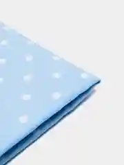 Ткань для шитья и рукоделия, пэчворка, поплин, хлопок , голубой, горох